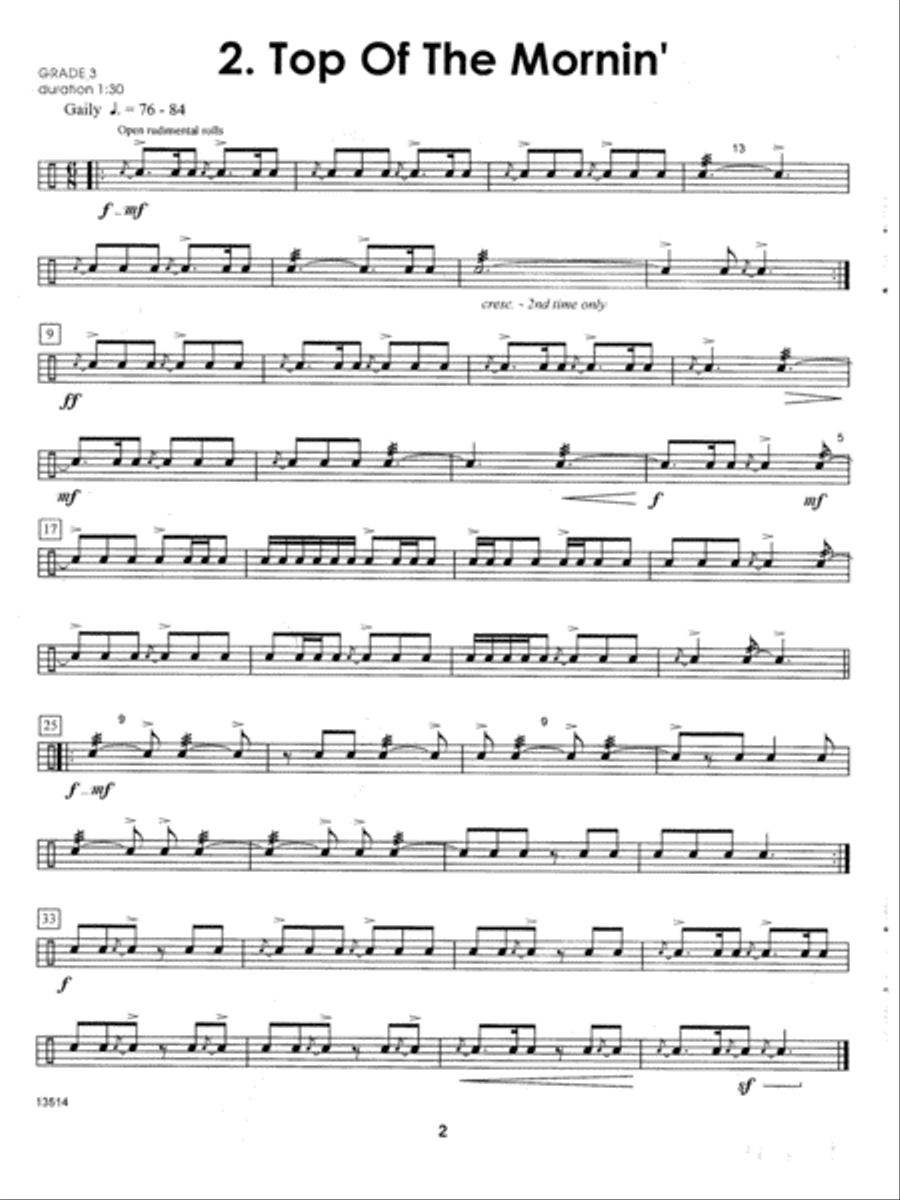 More Contest Solos For The Intermediate Snare Drummer Snare Drum scores gallery preview page 3