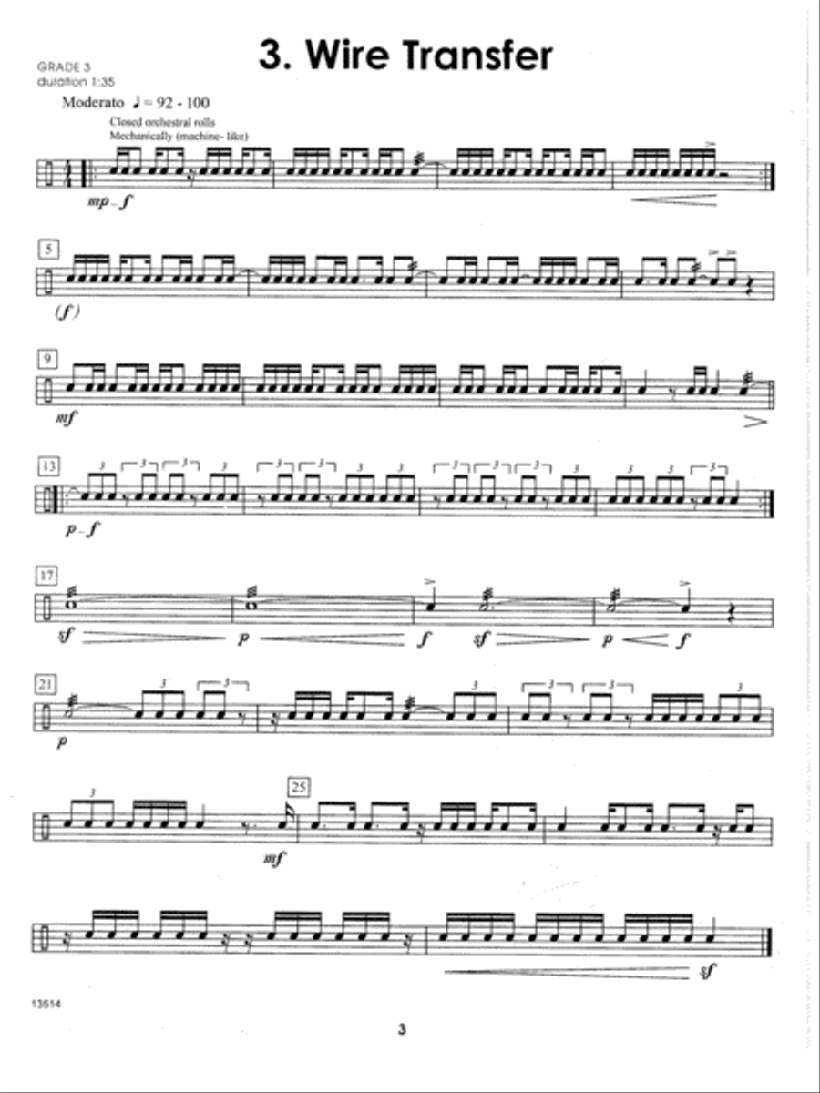 More Contest Solos For The Intermediate Snare Drummer Snare Drum scores gallery preview page 4