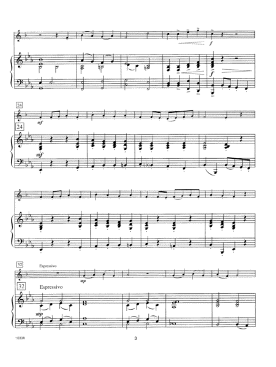 Kendor Recital Solos - Tenor Saxophone (Piano Accompaniment Book Only) Tenor Saxophone scores gallery preview page 3