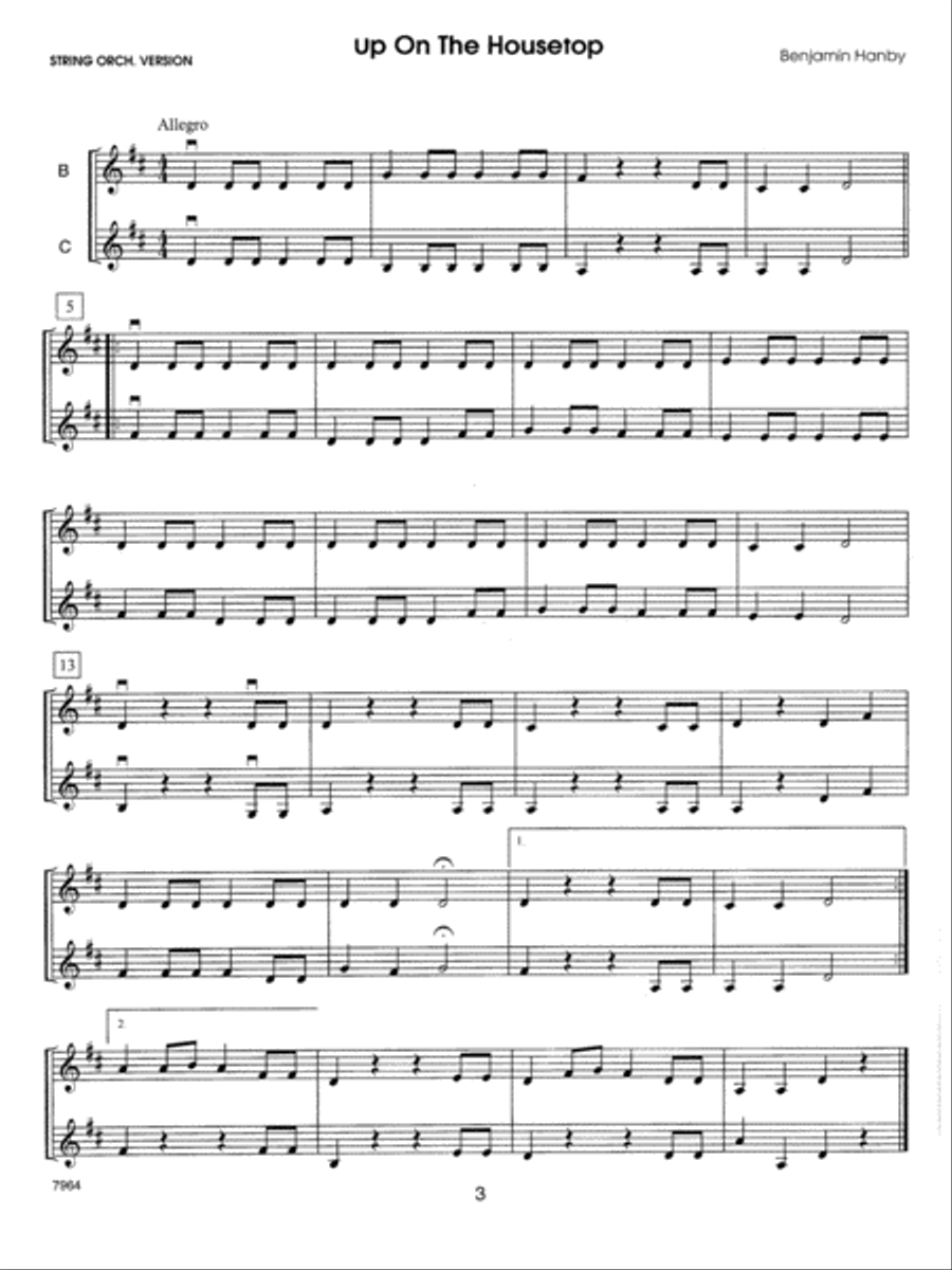 Holiday Strings - opt. Viola T.C. Part scores gallery preview page 3