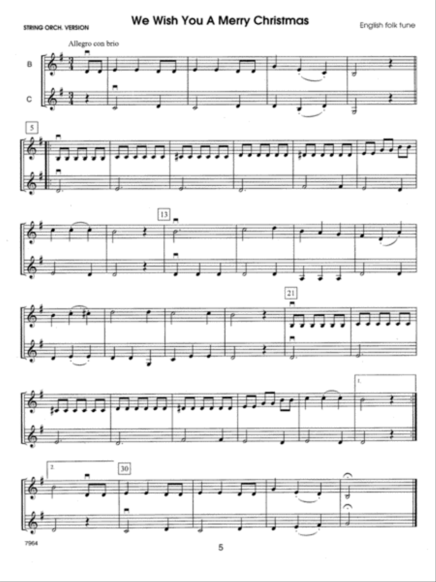 Holiday Strings - opt. Viola T.C. Part scores gallery preview page 5