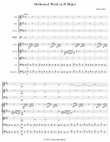 Orchestral Work in D Major