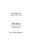 Tordion (Movement 3 from Capriol Suite) [Cello Quartet]