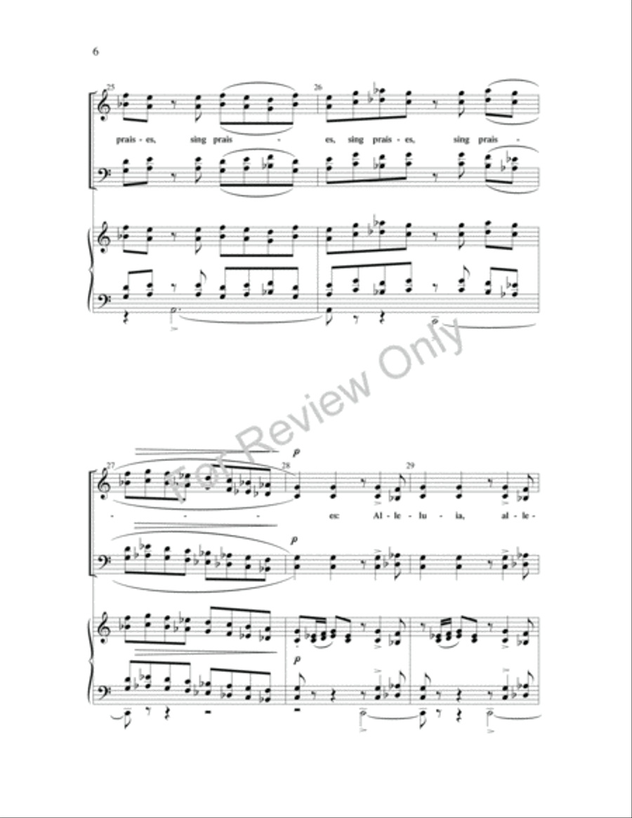 O Clap Your Hands O Clap Your Hands 4-Part scores gallery preview page 6