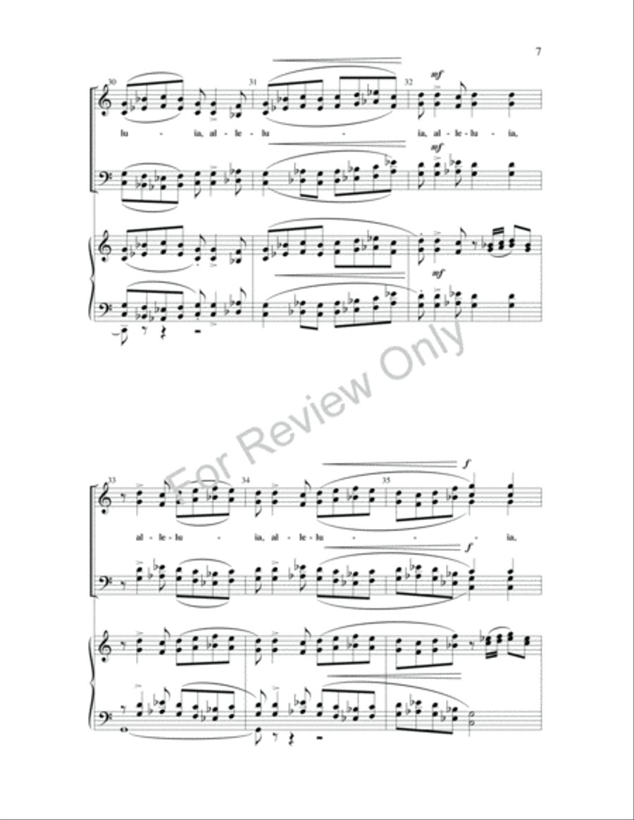 O Clap Your Hands O Clap Your Hands 4-Part scores gallery preview page 7