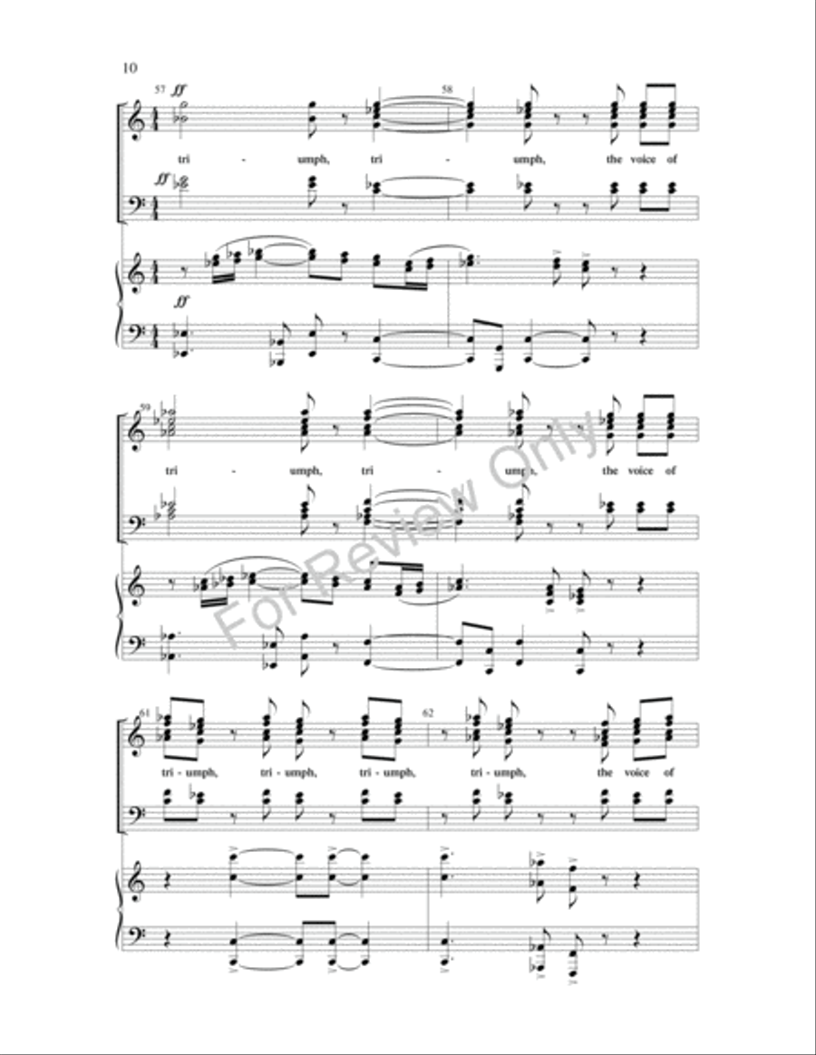 O Clap Your Hands O Clap Your Hands 4-Part scores gallery preview page 10