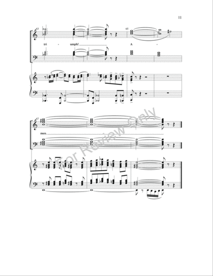 O Clap Your Hands O Clap Your Hands 4-Part scores gallery preview page 11