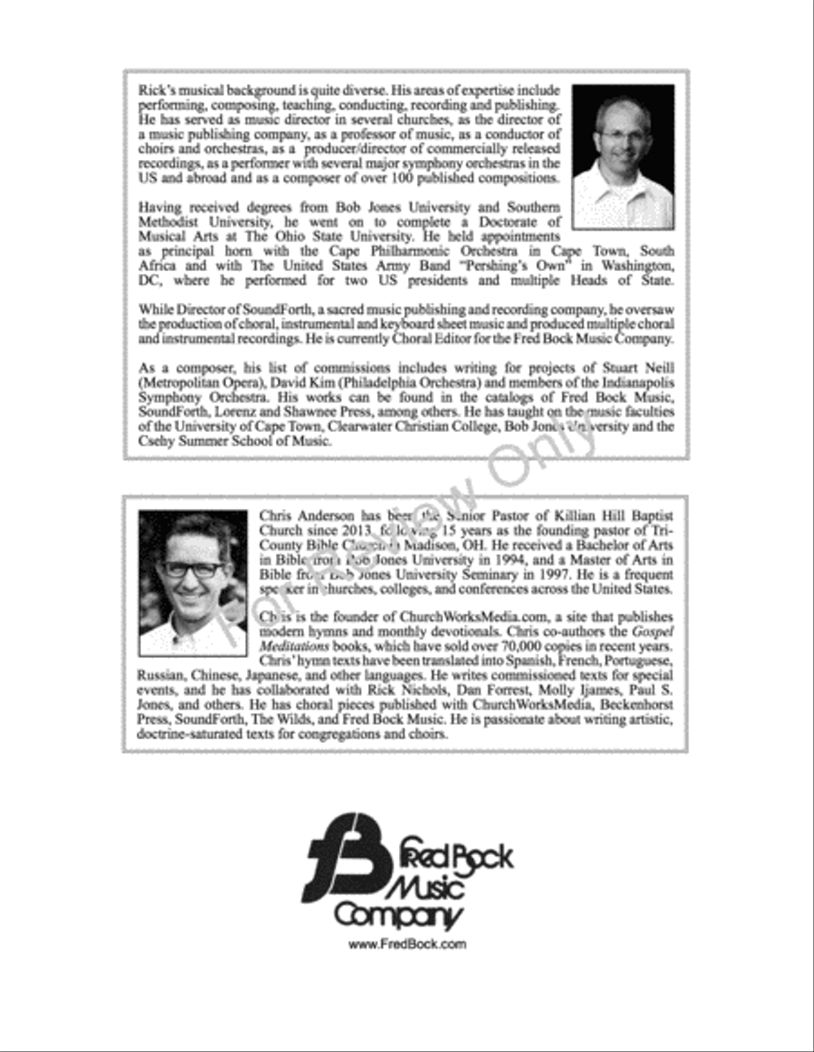 Matchless God of Grace Choir scores gallery preview page 2