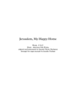 Jerusalem, My Happy Home