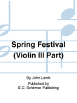 Spring Festival (Violin III Replacement Part)