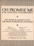 Oh, Promise Me! Song