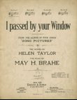 I Passed By Your Window