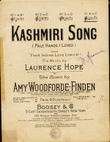 Kashmiri Song (Pale Hands I Loved)