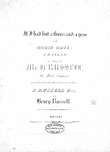 If I Had But a Thousand a Year, or Robin Ruff. A Ballad