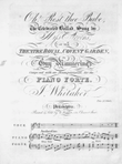 Oh! Rest Thee Babe. The Celebrated Ballad