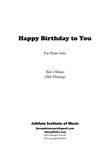Happy Birthday to You, piano solo