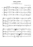 Andante Cantabile for Saxophone Quartet (SATB)