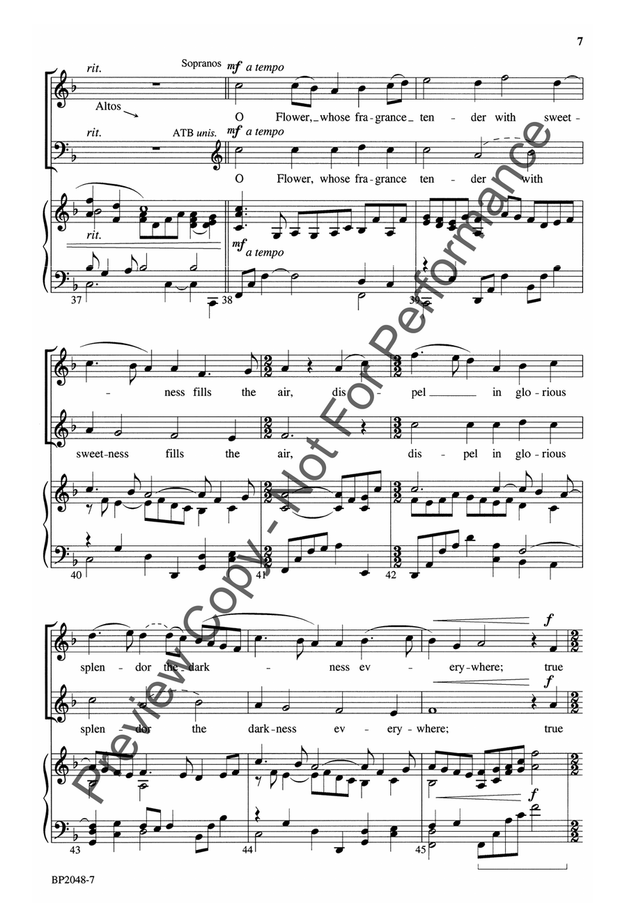 Lo, How a Rose E'er Blooming - Helvey 4-Part scores gallery preview page 7