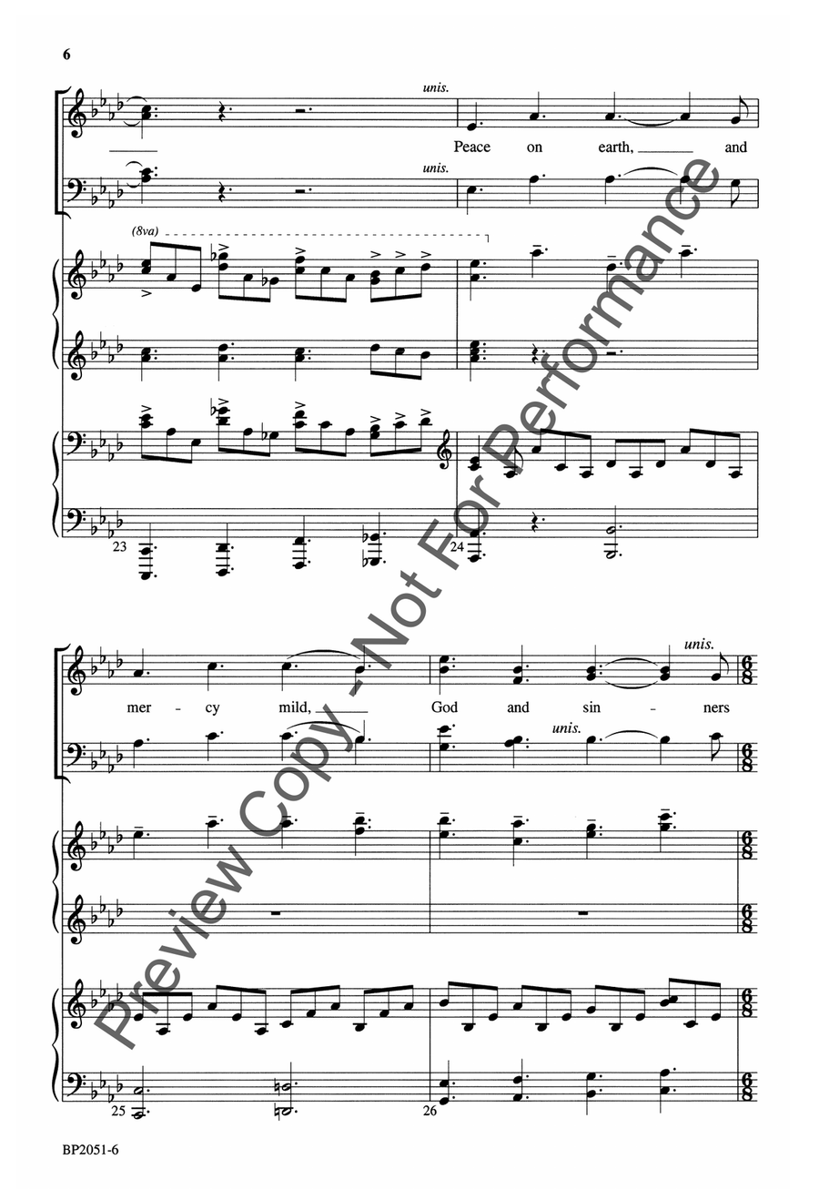 Hark! the Herald Angels Sing - Forrest 4-Part scores gallery preview page 7