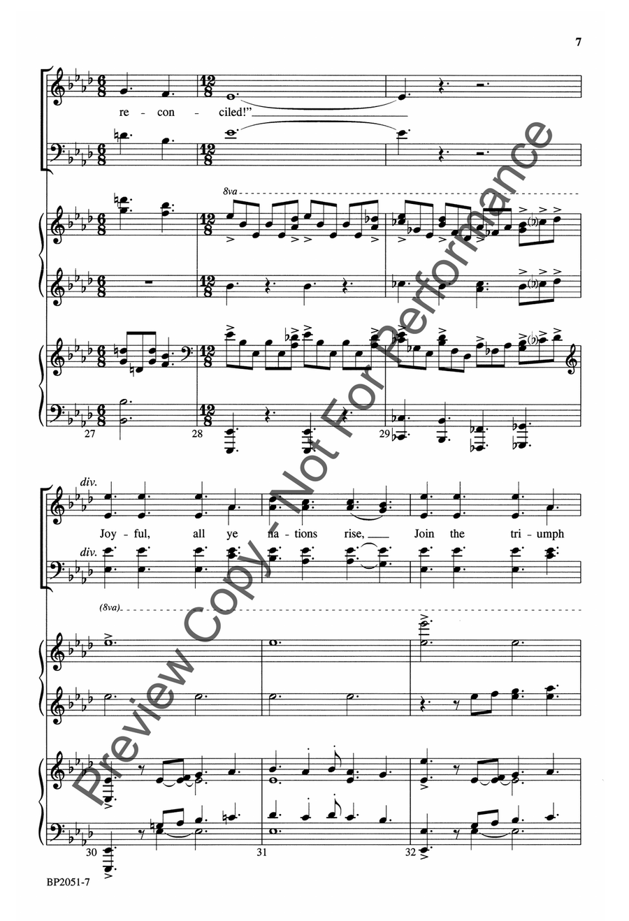 Hark! the Herald Angels Sing - Forrest 4-Part scores gallery preview page 8