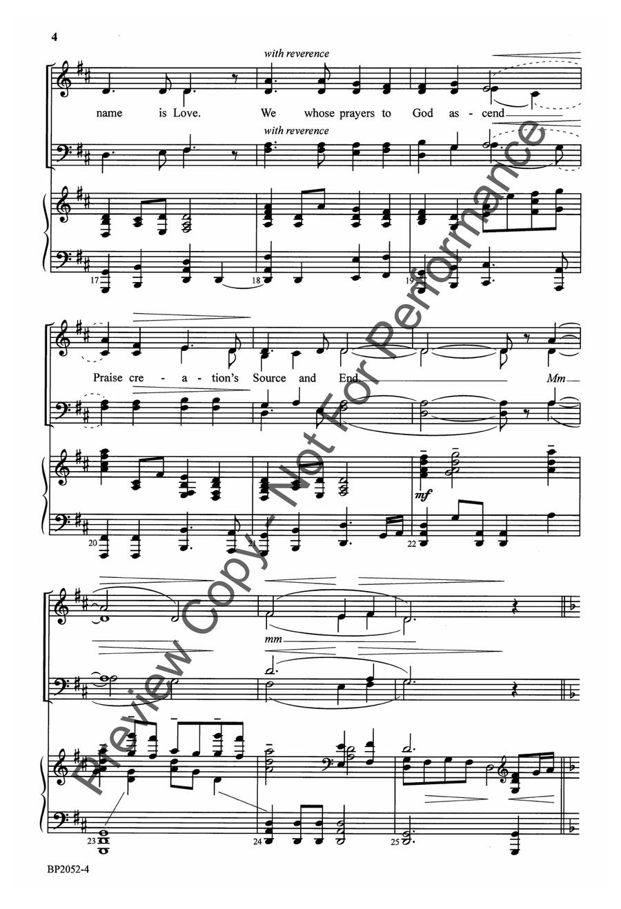 We Believe We Believe 4-Part scores gallery preview page 5