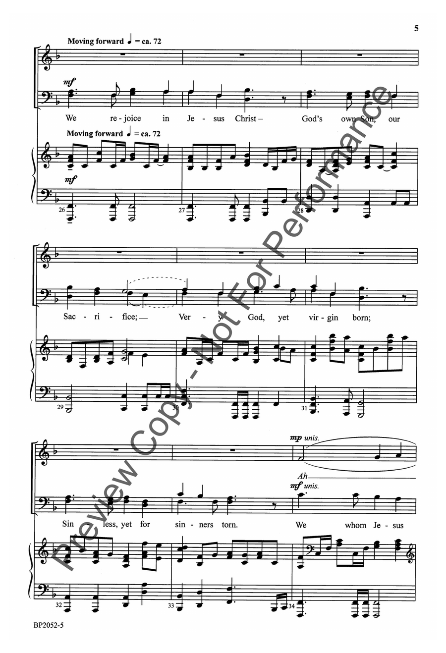 We Believe We Believe 4-Part scores gallery preview page 6