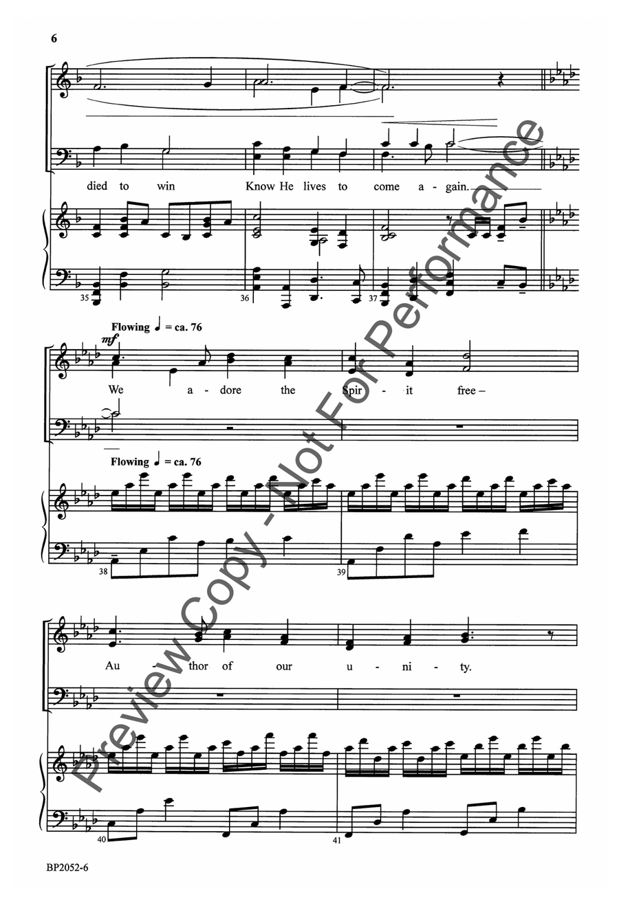 We Believe We Believe 4-Part scores gallery preview page 7