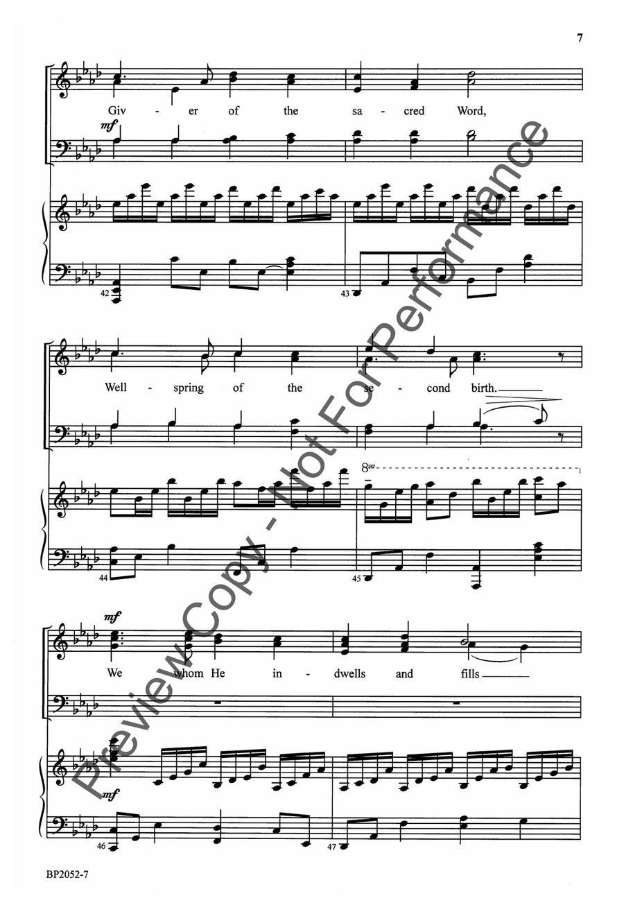 We Believe We Believe 4-Part scores gallery preview page 8