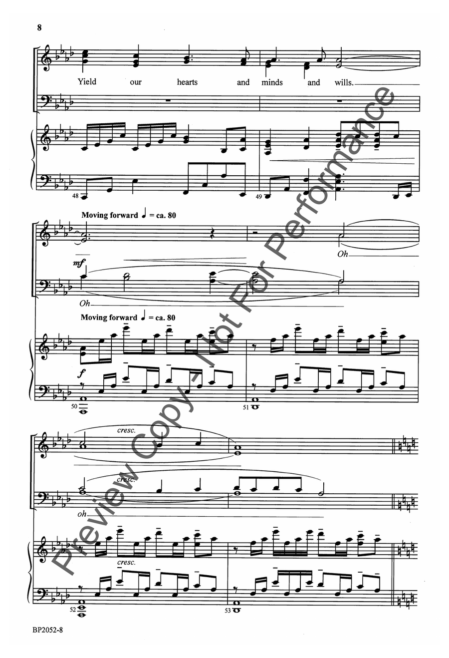 We Believe We Believe 4-Part scores gallery preview page 9