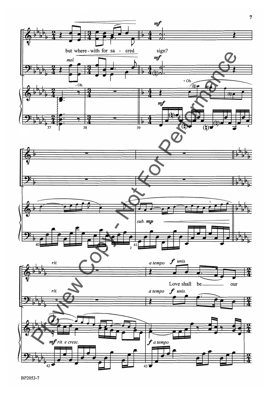 Love Came Down at Christmas - TTBB TTBB scores gallery preview page 7