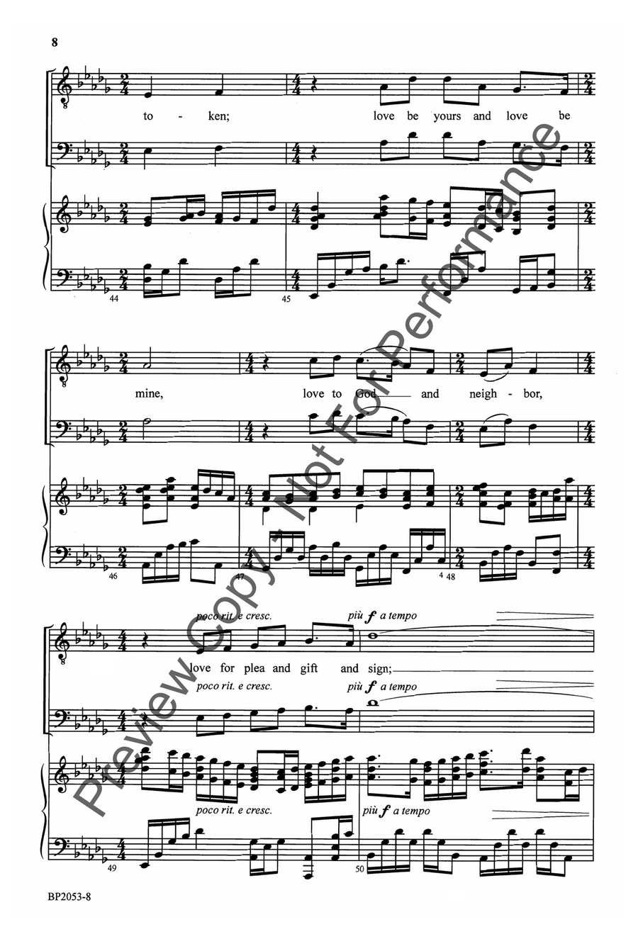 Love Came Down at Christmas - TTBB TTBB scores gallery preview page 8