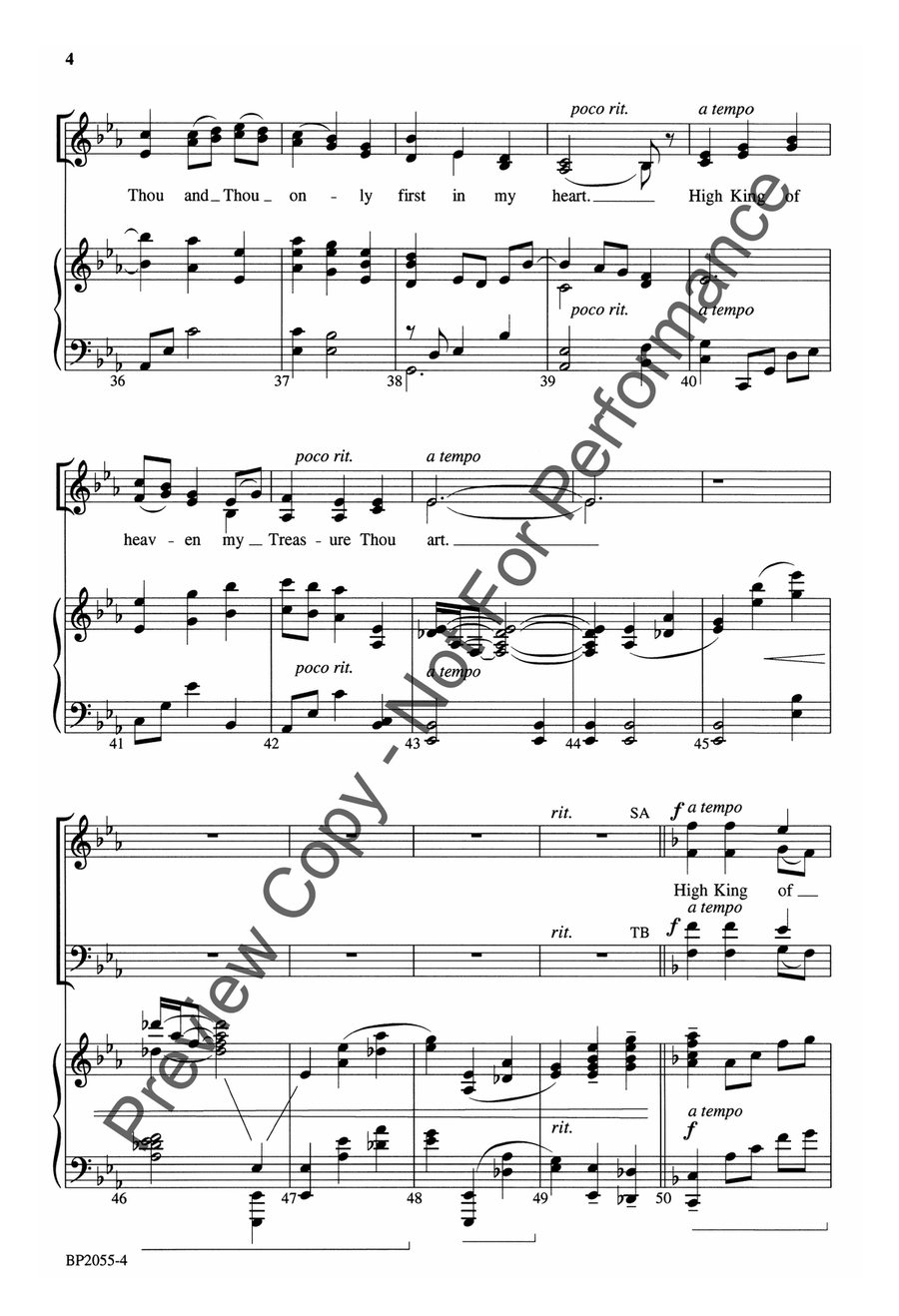 Be Thou My Vision - Courtney 4-Part scores gallery preview page 5