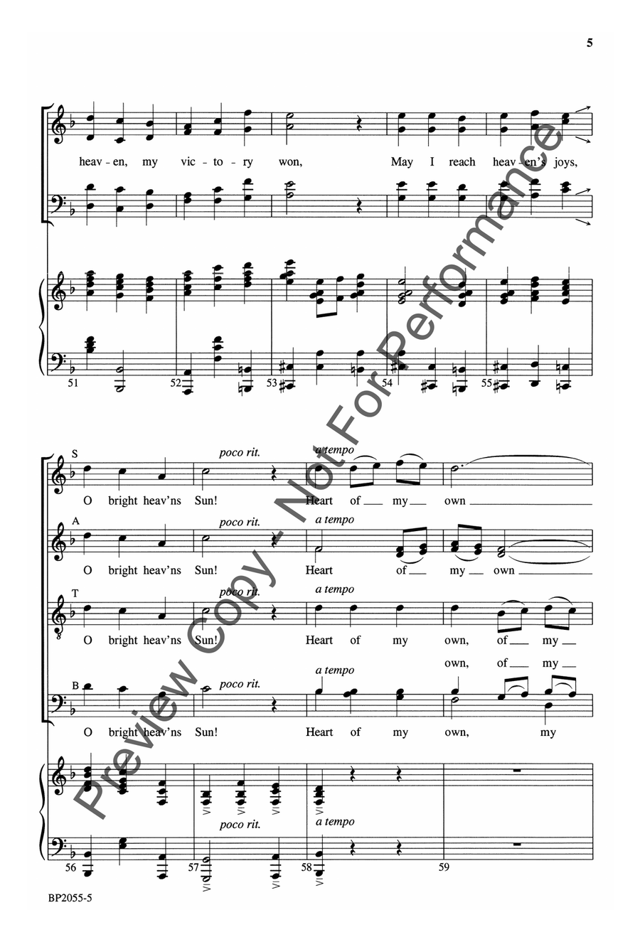 Be Thou My Vision - Courtney 4-Part scores gallery preview page 6