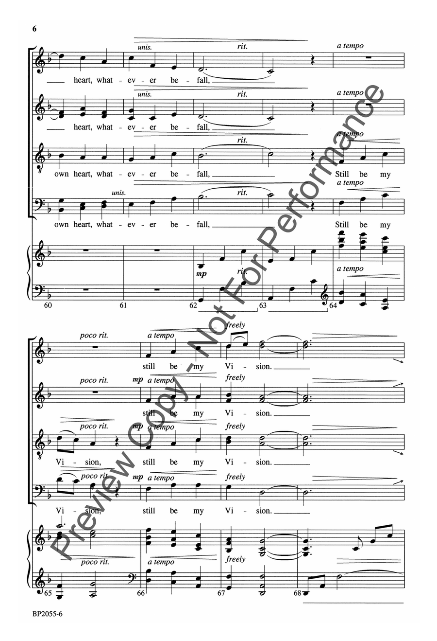 Be Thou My Vision - Courtney 4-Part scores gallery preview page 7