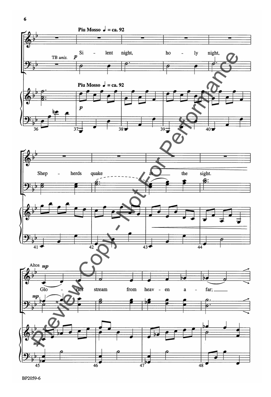 Silent Night - Anglea Silent Night - Anglea 4-Part scores gallery preview page 6