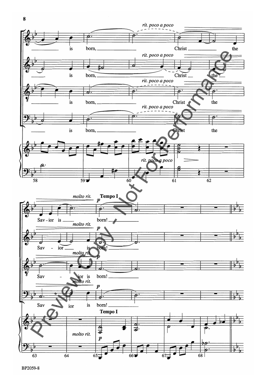 Silent Night - Anglea Silent Night - Anglea 4-Part scores gallery preview page 8