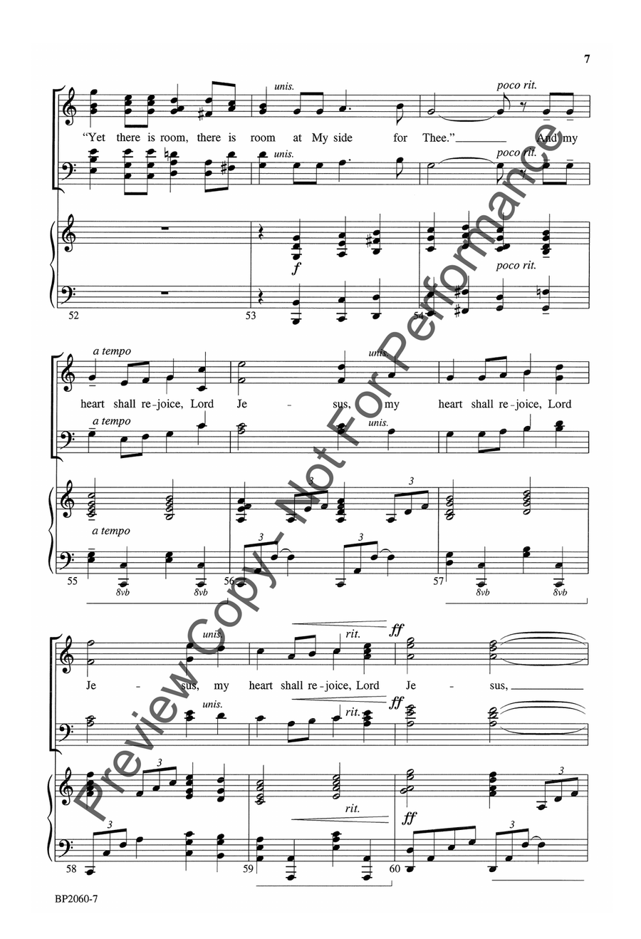 Thou Didst Leave Thy Throne 4-Part scores gallery preview page 8