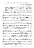 Sinfonia No.2 BWV.788 for Two Violins & Violoncello