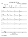 Takin' It to the Streets - Guitar