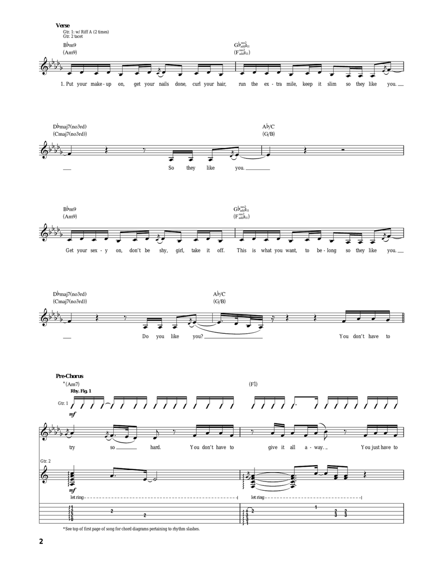 Try Try Acoustic Guitar scores gallery preview page 2