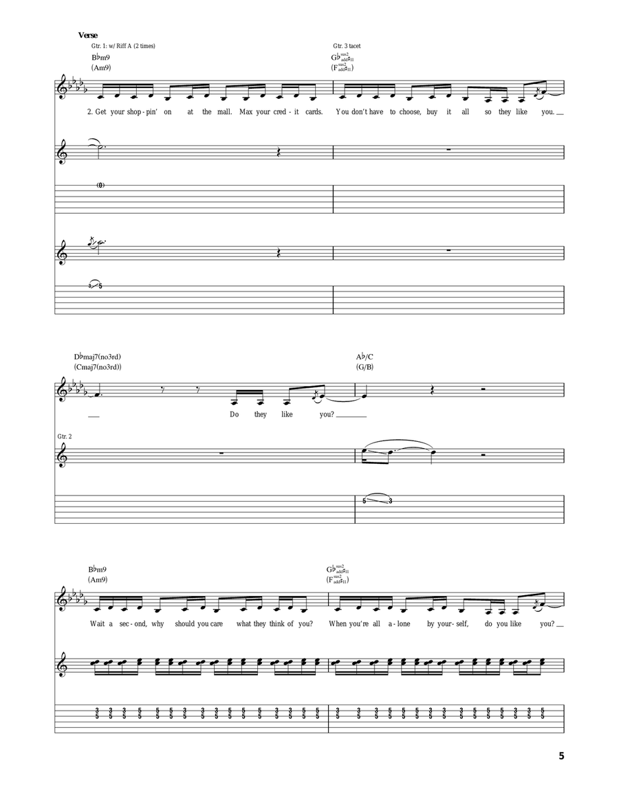 Try Try Acoustic Guitar scores gallery preview page 5