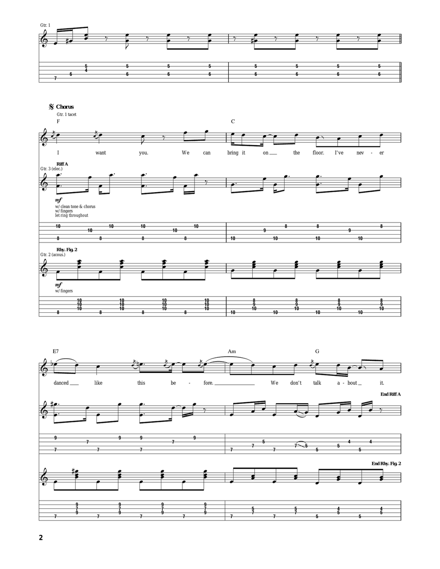 Stolen Dance Stolen Dance Acoustic Guitar scores gallery preview page 2