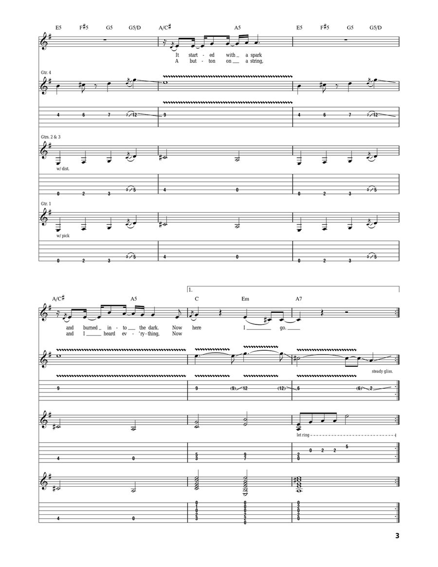Something From Nothing Something From Nothing Acoustic Guitar scores gallery preview page 3