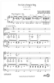 I've Got A Song To Sing