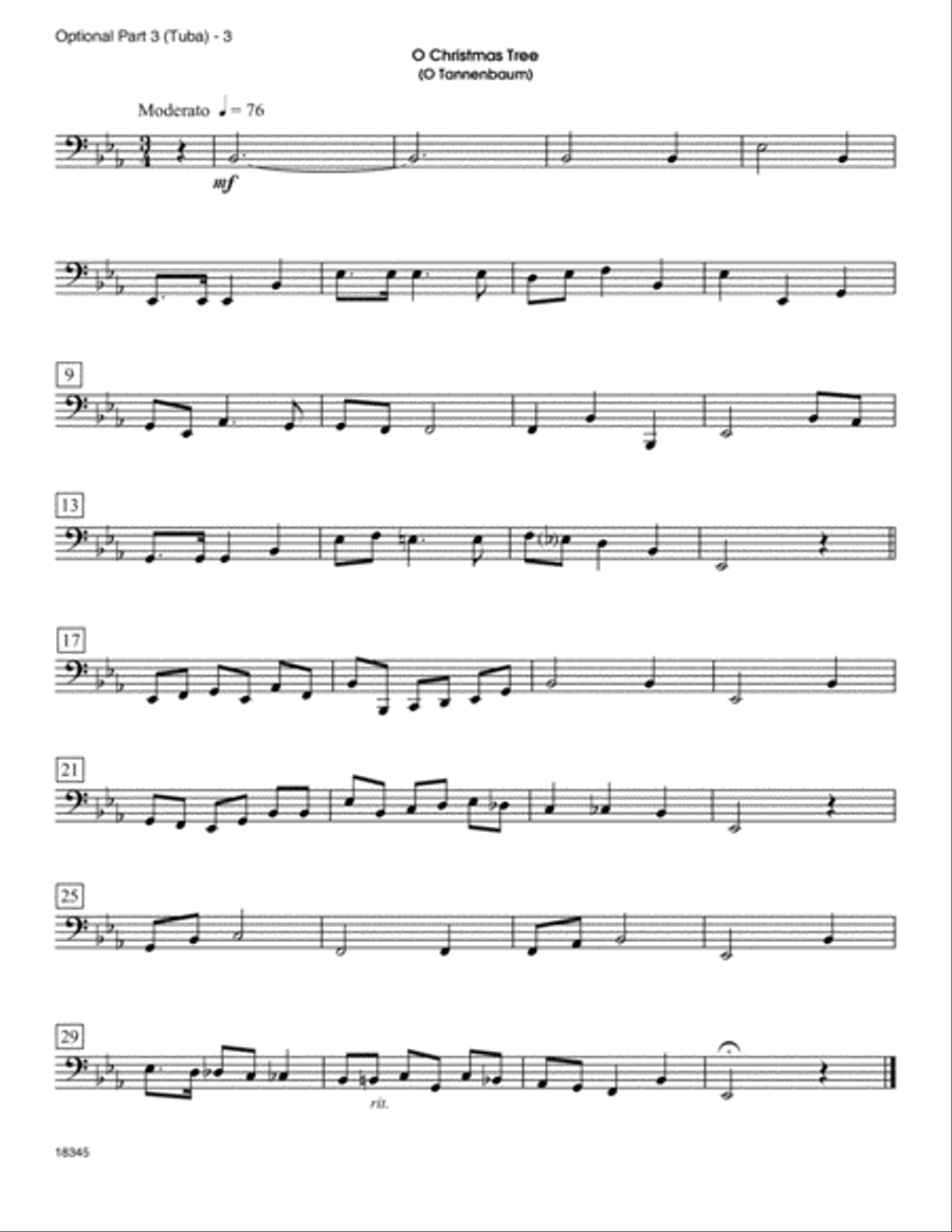 Christmas Album For Brass Trio - Part 3 Brass Trio scores gallery preview page 3
