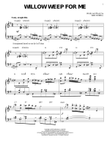 Willow Weep For Me [Stride version] (arr. Brent Edstrom)