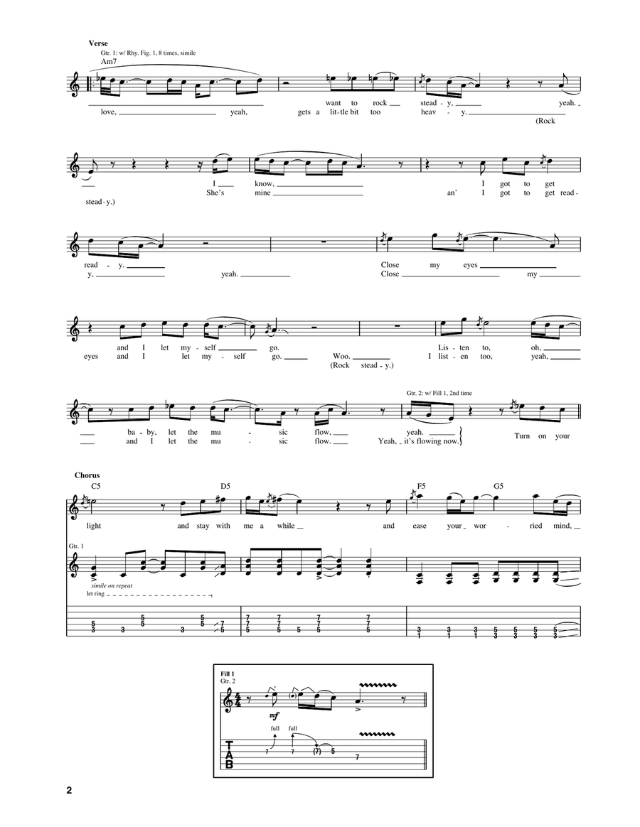 Rock Steady Rock Steady Acoustic Guitar scores gallery preview page 2