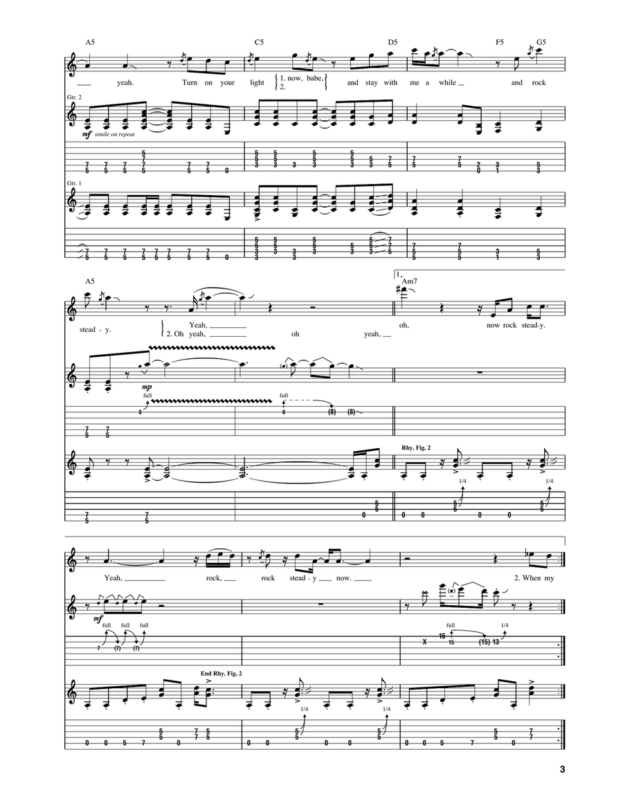 Rock Steady Rock Steady Acoustic Guitar scores gallery preview page 3