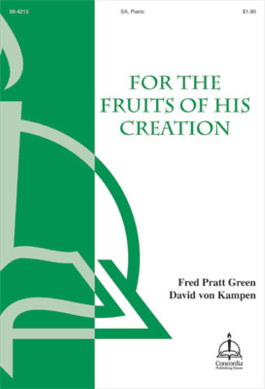 For the Fruits of His Creation SA scores gallery preview page 1