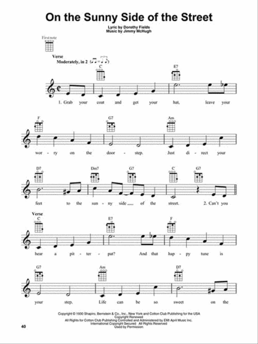 Jazz Standards for Ukulele Trumpet scores gallery preview page 4